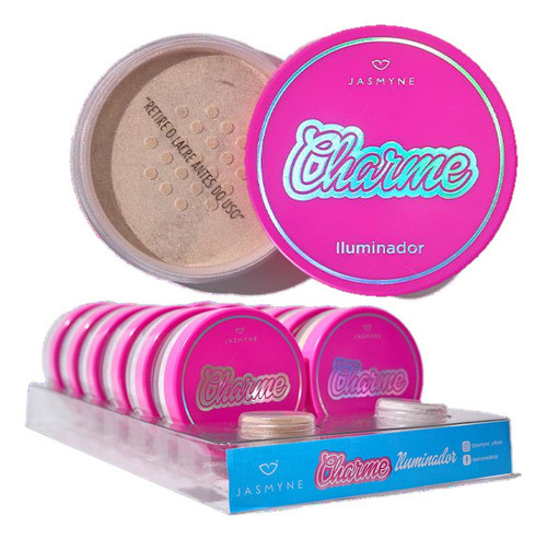 12 Po Iluminador Charme Js00063 Jasmyne Atacado 0