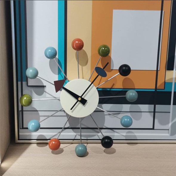 Moleihao Reloj De Pared De Bola De Madera De 13 Pulgadas, De 1