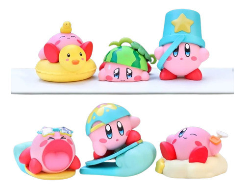 Set Kirby X 6 Chibi Super Hermosos 0