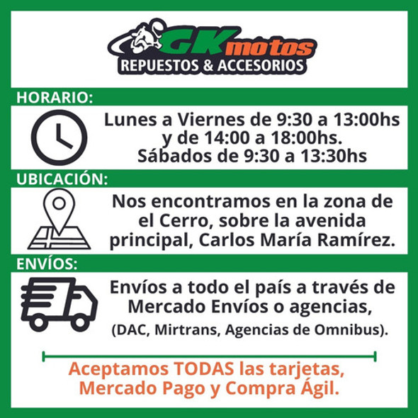 Escape Completo Cg Cromado Protork - Gkmotos.uy 1