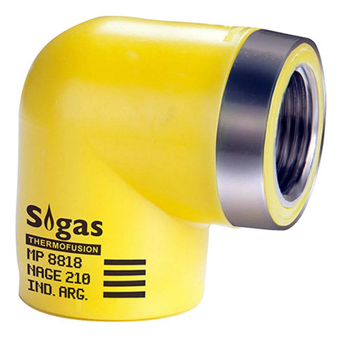 Codo Rosca H Termofusion Para Gas 90°  20x1/2 Pulgada Sigas 0