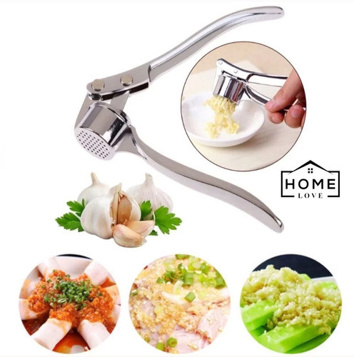 Pinza Prensa Pica Ajo Acero Inoxidable Cocina Gourmet Profes 0