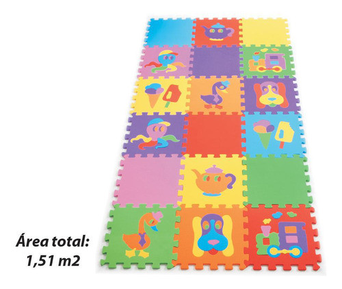Tapete Tatame Infantil Texturizado 18 Peças 0
