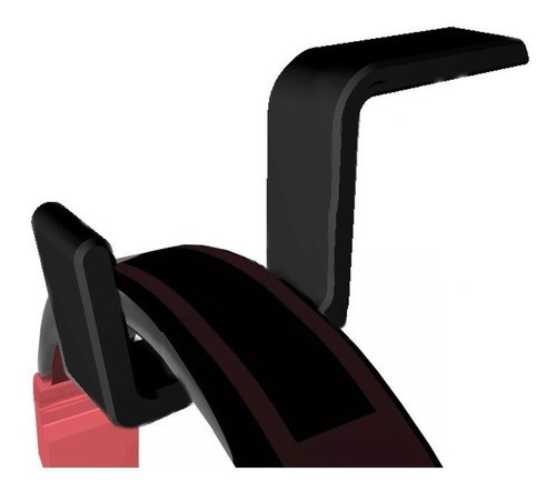 Suporte P/ Fone Headset Headphone Para Monitor E Tv Com Fita 0