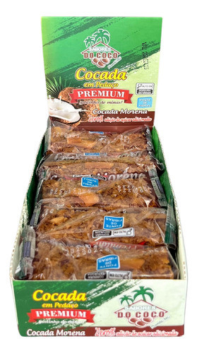 Cocada Caseira Morena Zero Açúcar Doce De Coco Display 15 Un 0