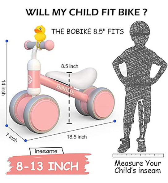 Baby Balance Bike Toys Para Niña De 1 Año Regalos 10-24 Mese 1