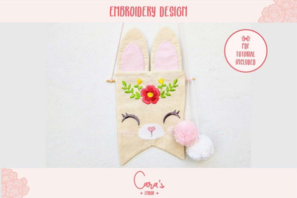 Matriz De Bordado Ith Banner Conejito 0