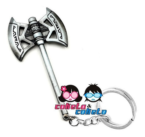 Llavero Hacha Hulk Ragnarok Marvel Thor Metal Importada 0