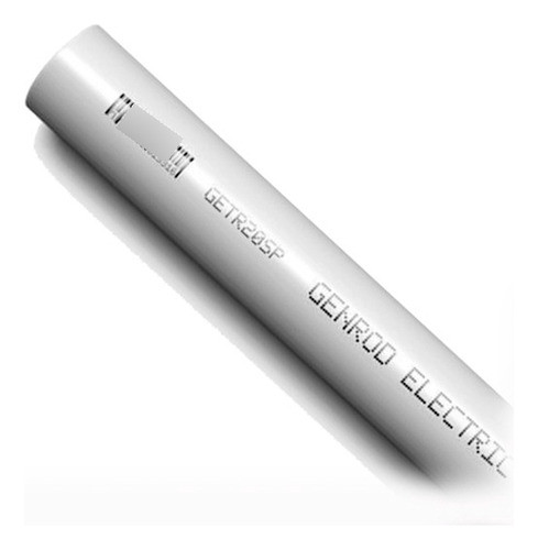 Caño De Pvc Semipesado Rígido Ø20mm Genrod X50 Unidades 0