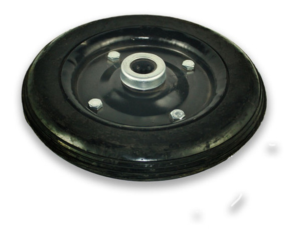 Roda Borracha Maciça 10 Pol Rolete 7/8 Aro Em Chapa 0 Roda Borracha Maciça 10 Pol Rolete 7/8 Aro Em Chapa 0