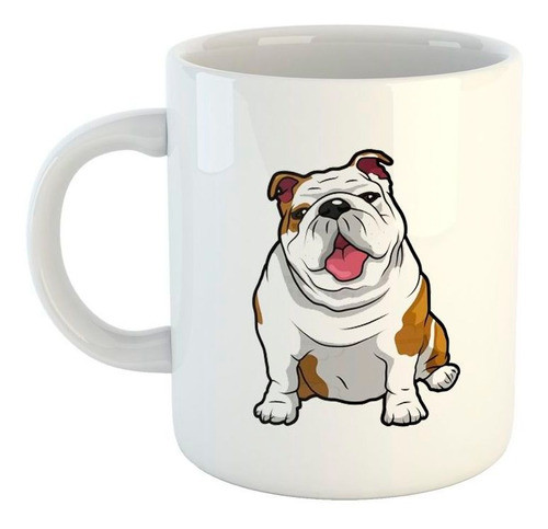 Taza De Ceramica Bulldog Ingles Dibujo 0