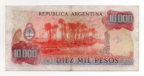 Billete Argentina 10000 Pesos Ley Bottero 2481 1