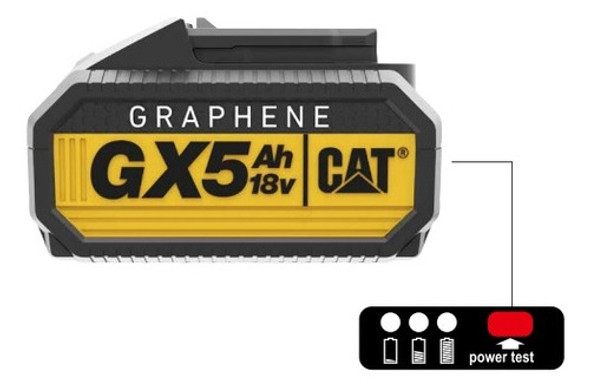 Batería Cat De 18volt Y 5.0amp. De Grafeno Gxb5 0