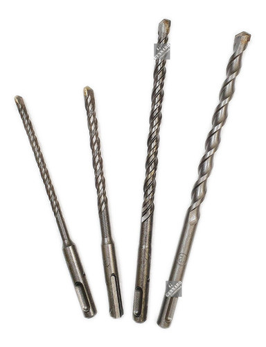 Set Kit Juego 4 Mechas Pared Encastre Sdsplus Rotomartillo 0