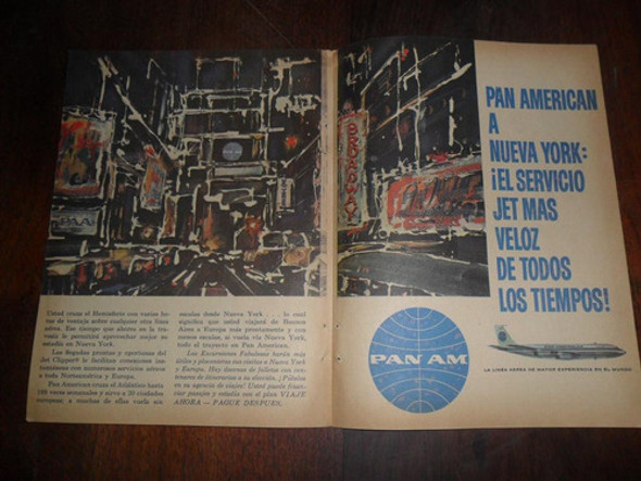 Antigua Publicidad 1963 Linea Aerea Pan Am Avion Aviacion 0 Antigua Publicidad 1963 Linea Aerea Pan Am Avion Aviacion 0