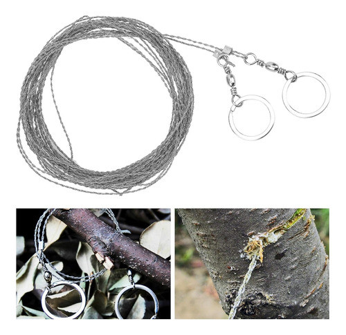 Sierra De Cuerda Manual Para Exterior 1 Metro Supervivencia 0