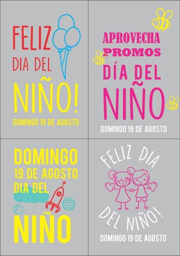 Vinilo Cartel Dia Del Niño 1