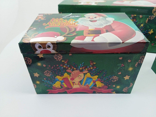 Cajas Navideñas Grande Madera Regalos Empresariales Familia 1