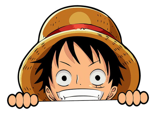 Paquete De 2 Calcomanas De Una Sola Pieza Monkey-d-luffy Pee 0