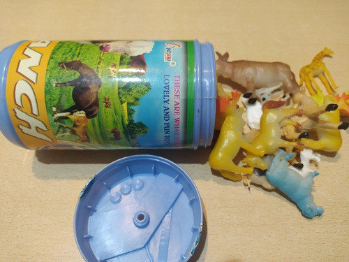 Juguetes Juego Animales Granja Tarro X18 Y Varios Colección 0