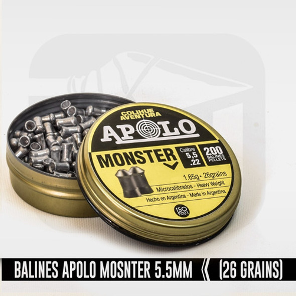 Balines Apolo Monster // Cal 5,5mm - 26gr //  X200 1