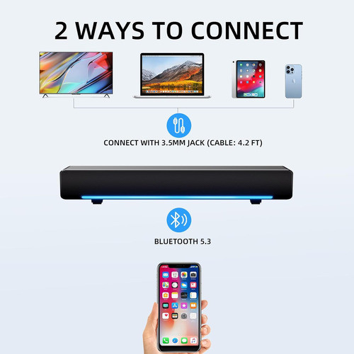 Barra Sonido Marboo Bluetooth Alimentación Usb Color Negro 1