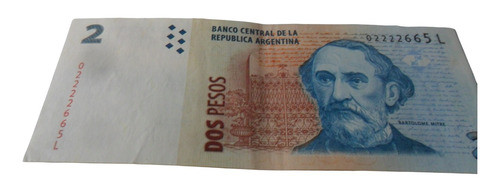Billete Argentina 2 Pesos (sin Circular) 0