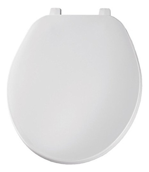 Bemis Economy Asiento De Inodoro De Plástico Redondo Blanco 1