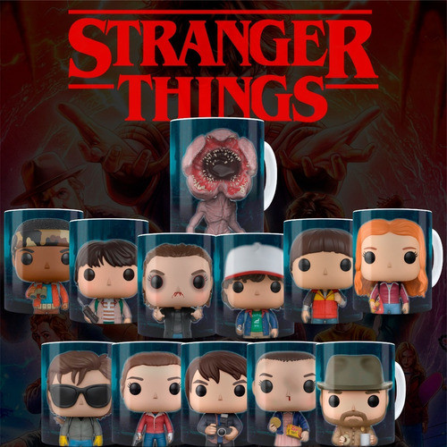 40 Tazas Personalizadas Sublimadas Plasticas Stranger Things 0