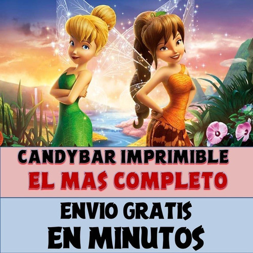 Kit Imprimible Candy Bar Tinker Bell El Mas Completo 0
