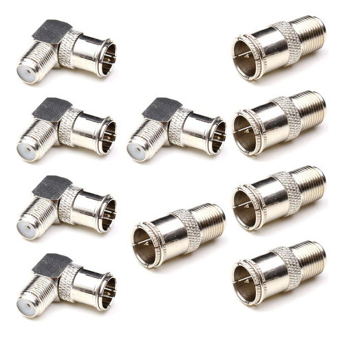 Anhan F Push On Connectors, F Female To Male Right Angle Ada 0