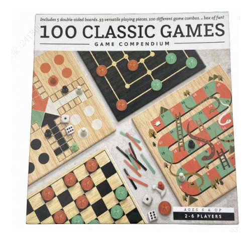 Kit De Jogos Clássicos De Tabuleiro 10 Em 1. 93 Peças. 0