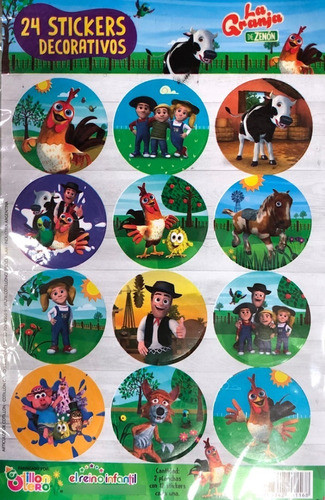 Stickers Decorativos X 48u. - Granja De Zenon 0