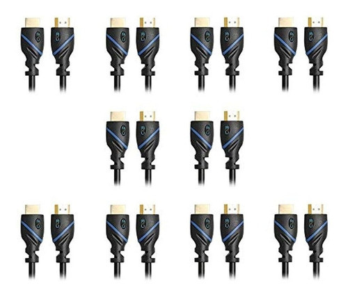 Cable Hdmi De Alta Velocidad De 10 Pies (3 M) Macho A Macho 0