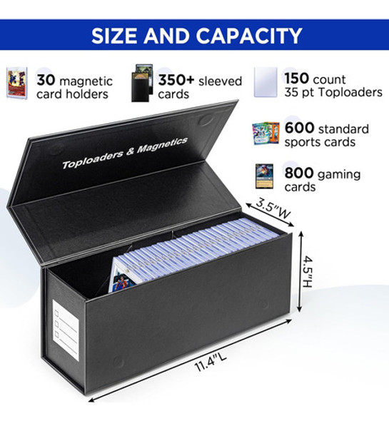Caixa De Arrumação Para Cartas De Troca, Vertical, Magnét... 1