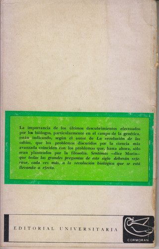 La Revolucion De Los Sabios. Edgar Morin. Centro. Usado 1