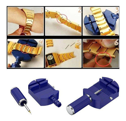 Máquina Ferramenta Chave Ajustar Pulseira Relógio Saca Pino 1