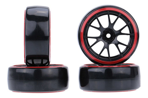 4 Pneus Para 1/10 Cr Traxxas Hsp Drift 1
