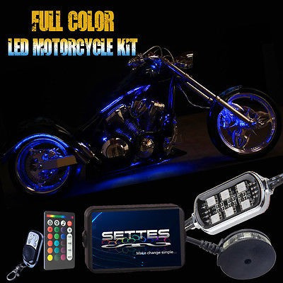 14pcs Millones Color 14 Pod Motocicleta 84 Luces De Neon Neo 1