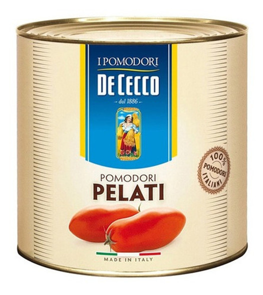 Lata De Tomate Pomodori Pelati De Cecco 2500 Gr. X2 1