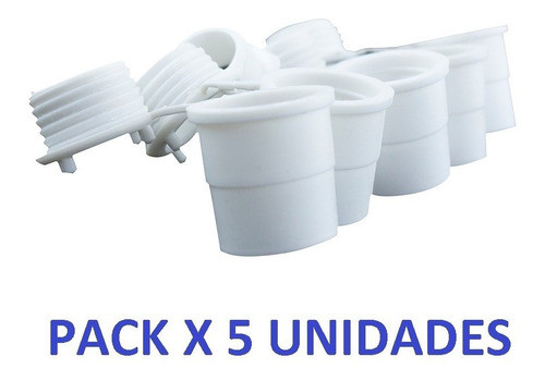 Conector Pvc P/caños 7/8  22mm Ip40 Blanco Pack X 5 Unidades 0