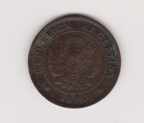 Moneda Argentina 1 Ctv Año 1890 Excelnte 0