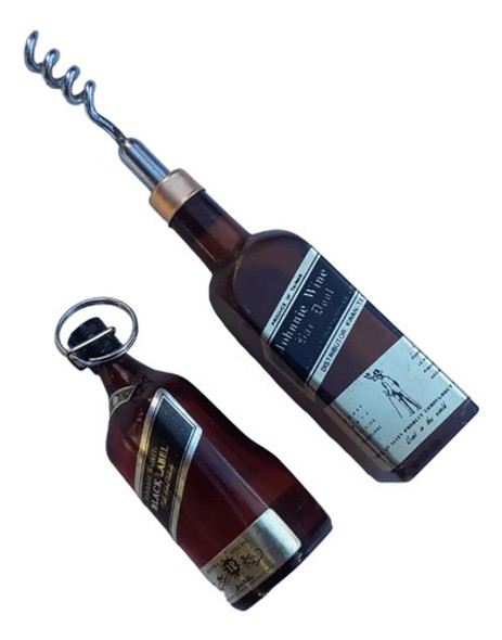 Sacacorcho Y Llavero Whisky Johnnie Walker Negro 0