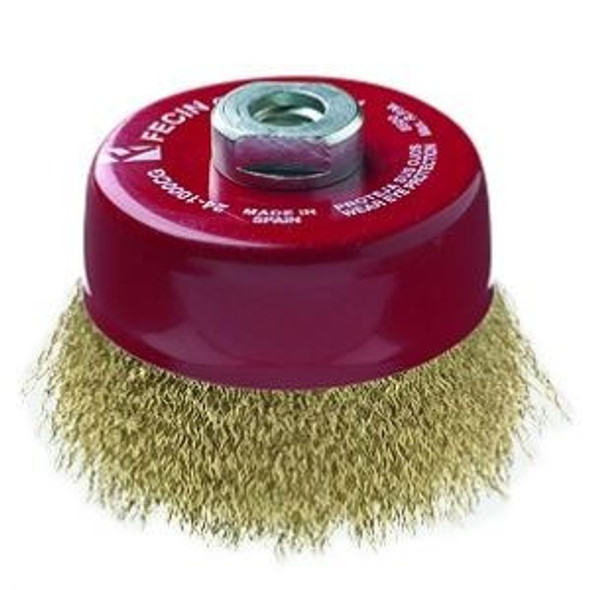 Cepillo Copa 60mm Rosca M14 Acero Inoxidable Fecin 240600bg 0