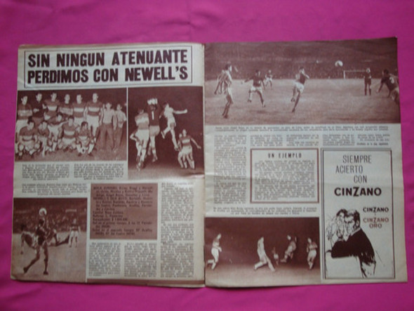 Revista Asi Es Boca N° 711 Año 1968 - Boca 0 - Newell´s 3 1