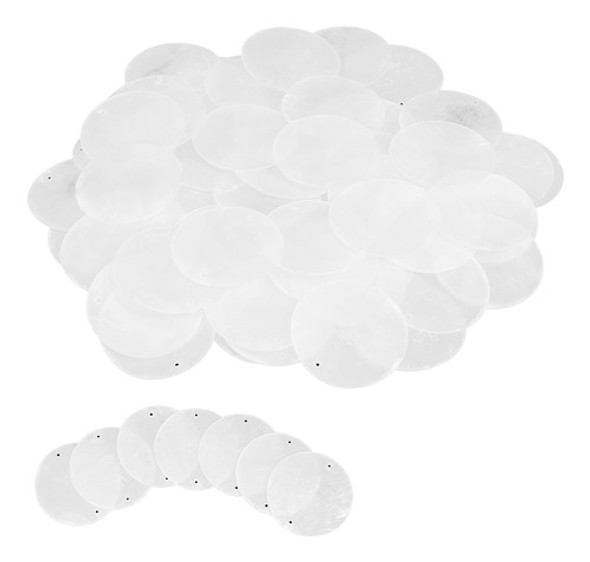 180 Unidades De Conchas Naturais Redondas Capiz Sea Shells O 0