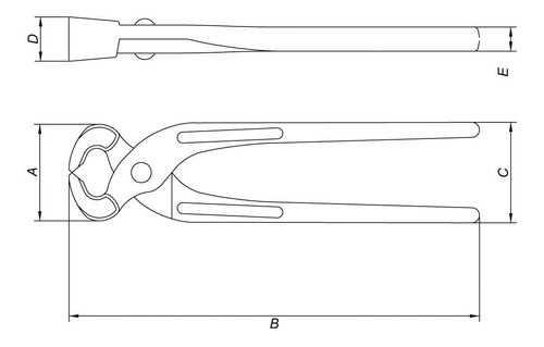 Tenaza Carpintero 8 Pulgadas 20cm Acero Carbono Tramontina 1