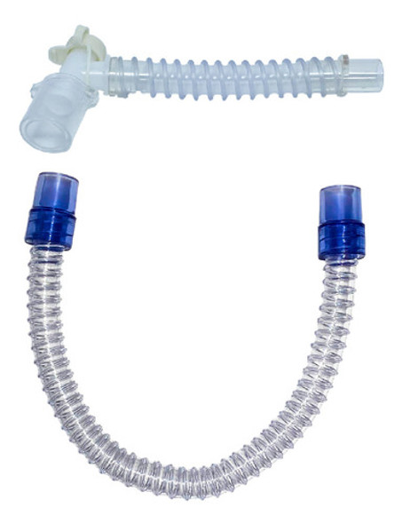 Cateter Mount Cotovelo Adulto + Traqueia Cristal 1,80 X 22mm 0