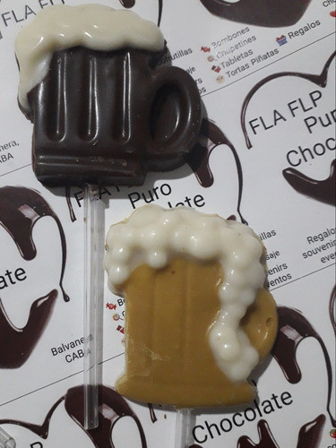 Chupetines De Chocolate Chop Cerveza Dia Del Amigo Bartender 1