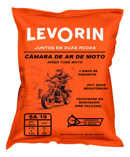 Câmara De Ar Moto Sa-19 Bros Levorin 1